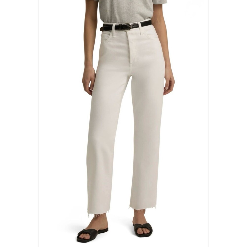 FAVORITE DAUGHTER The Otto Super High Waist Boyfriend Jeans Whistler White 31